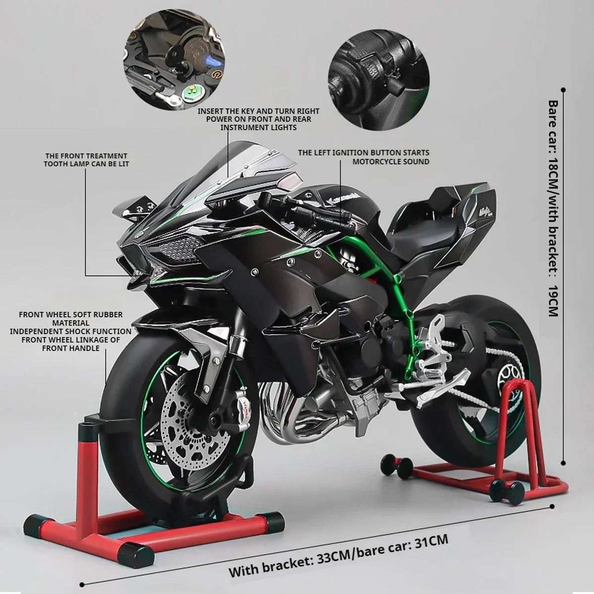 1:6 Kawasaki Ninja H2R